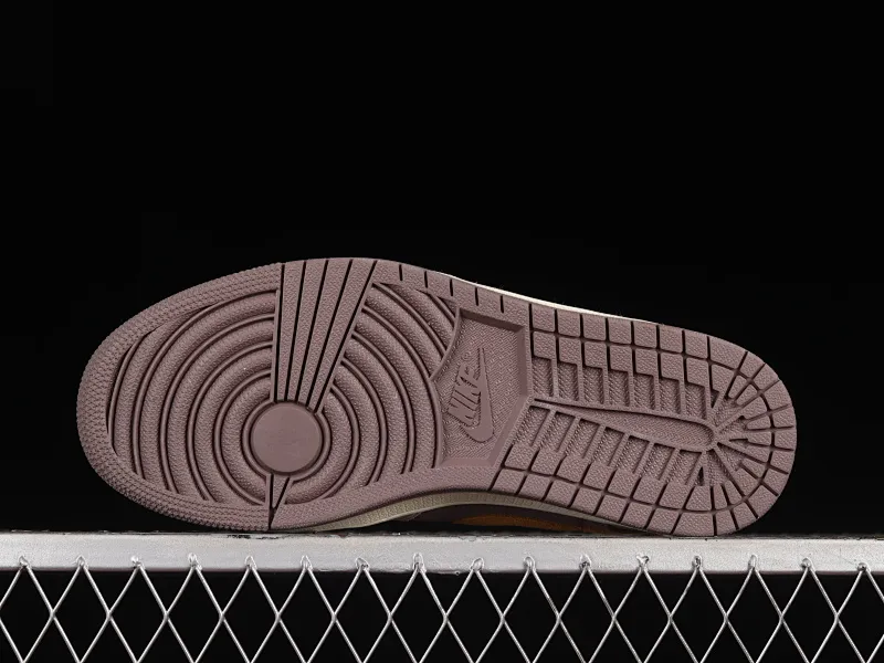 All categories Air Jordan Jordan series basketball shoes Air Jordan 1 Low Z version Air Jordan 1 Low "Taupe Hazet" AJ1 Joe 1 meter purple orange retro culture and leisure sports sneakers DN1635-200